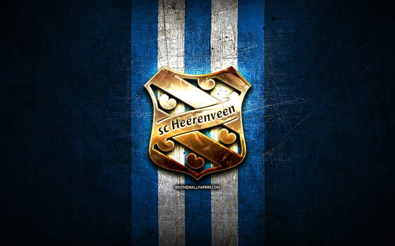 HD-wallpaper-heerenveen-fc-golden-logo-eredivisie-blue-metal-background-football-sc-heerenveen-dutch-football-club-heerenveen-logo-soccer-netherlands